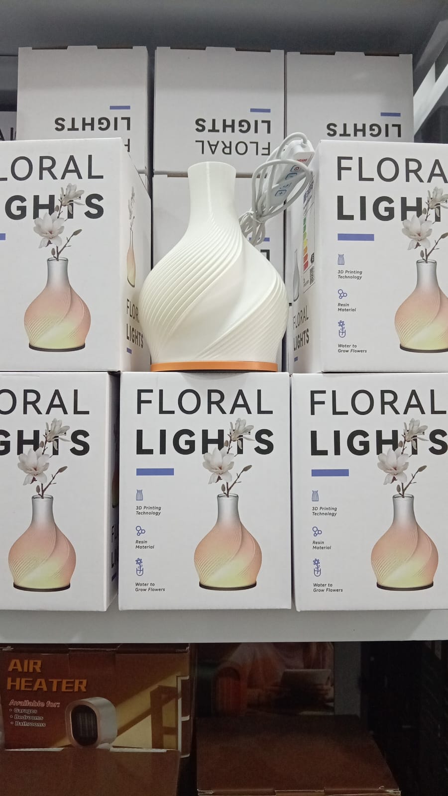3D Printed Art Vase Lamp