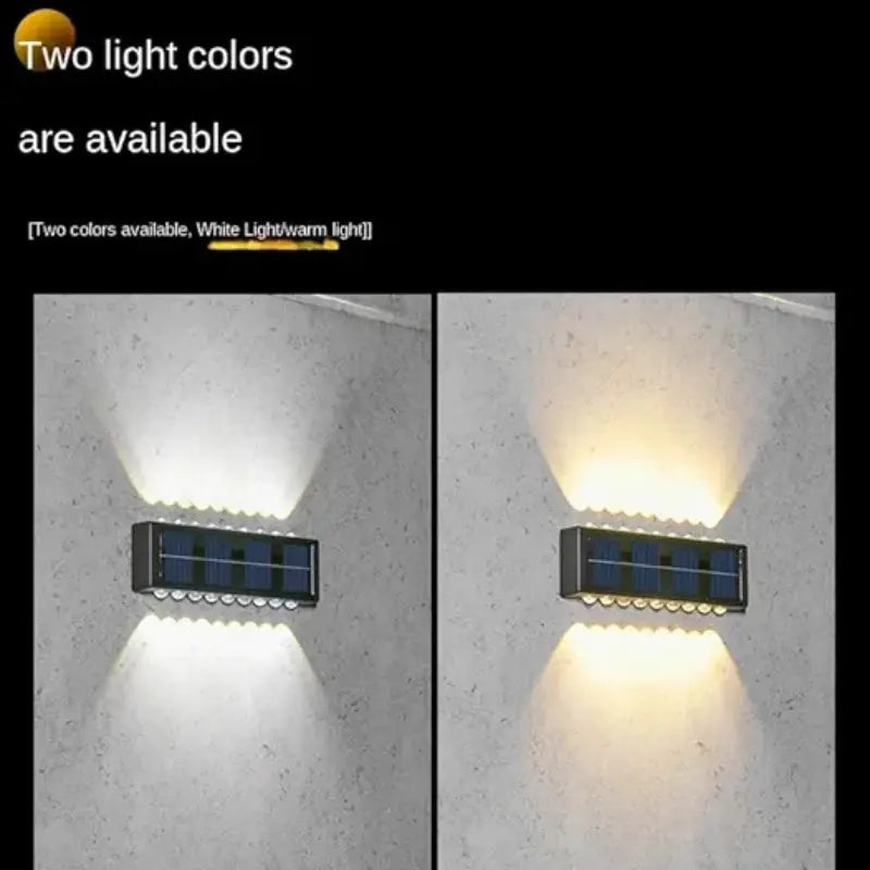 2x Appliques Murales 12 LED Extérieures Modernes