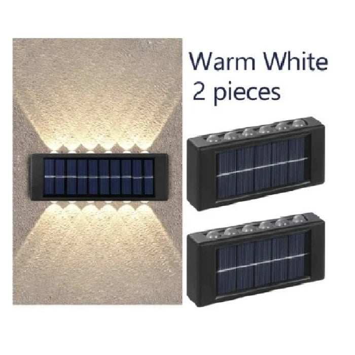 2x Appliques Murales 12 LED Extérieures Modernes