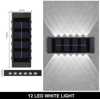 2x Appliques Murales 12 LED Extérieures Modernes