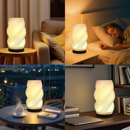 Lampe de chevet et vase à luminosité réglables