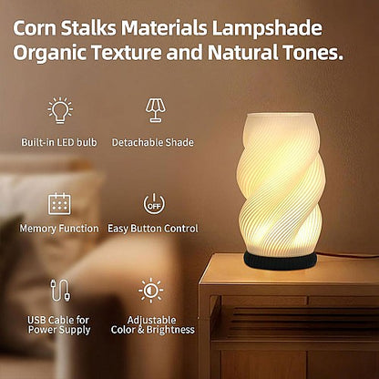 Lampe de chevet et vase à luminosité réglables