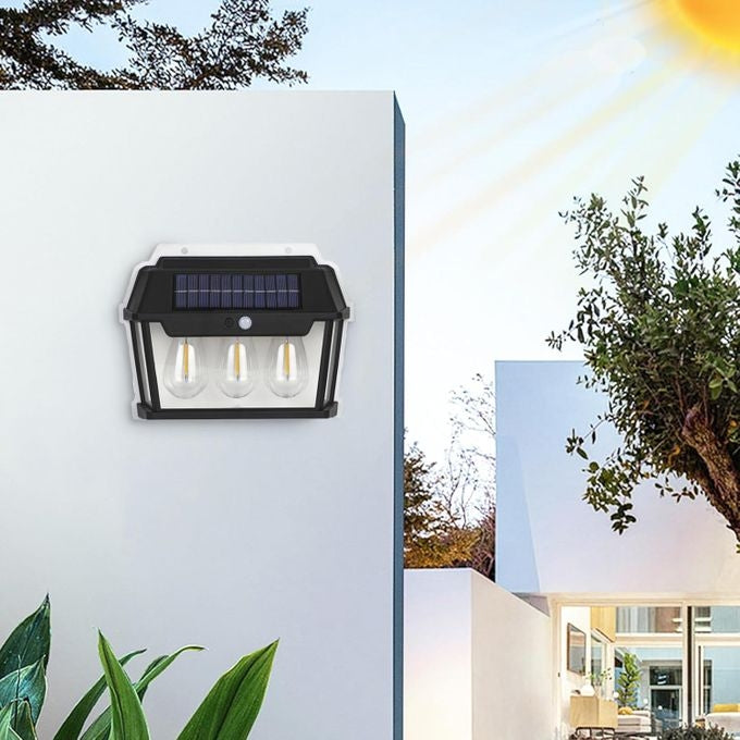 Applique Murale avec Trois Lampes Solaire
